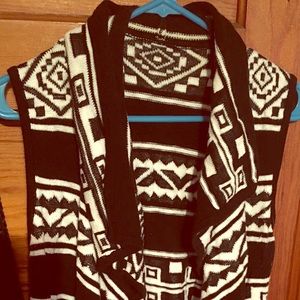 AZTEC sweater vest!!